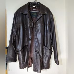Leather Danier All Season Jacket thinsulate removable liner Brown Men's Large